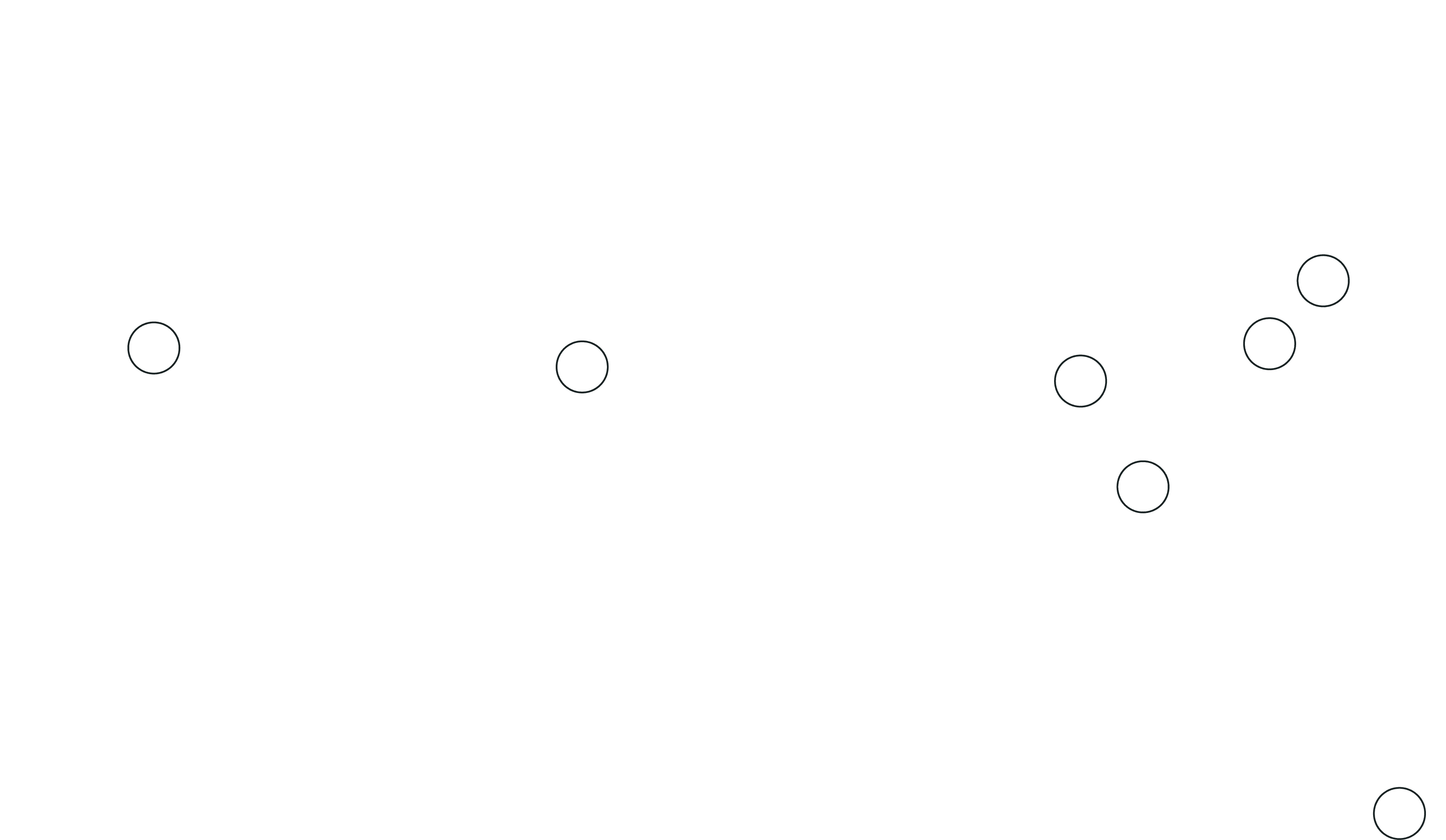 A map highlighting the cities where Seed Commons members are working on housing